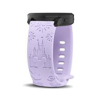 YealRed Cinturino Compatibile con Garmin Forerunner 570 42mm/Vívoactive 6/5 / 3/3 Music, 20mm Bracciale Animato Incisi in Silicone per Garmin Forerunner 165/165 Music (Viola)