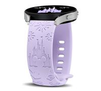 YealRed Cinturino Compatibile con Samsung Galaxy Watch FE /7/6 /5/4 40mm 44mm, 20mm Bracciale Cartone Animato Incisi in Silicone per Galaxy Watch 6 Classic /5 Pro 45mm /4 Classic (Viola)