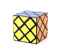 Yealvin, cubo magico a 8 assi con 6 sfaccettature, nero e sfumato, puzzle a cubi di cervello lisci