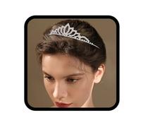 Yean Diadema di cristallo a forma di goccia per capelli, accessorio per testa per matrimonio e compleanno, per donne e ragazze (1)
