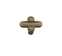 Yeandshi 10 pomelli a forma di segno divisionale per armadietti, cassetti in bronzo da 40 mm, pomelli per porte e mobili.
