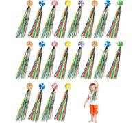 YEAPEAK Palline Rimbalzanti, 20 Pezzi Palline Rimbalzanti Con Nastro Colorato, Riutilizzabile Pallina Rimbalzante, Palline Rimbalzanti Per Bambini, Per Bambini Feste Premi Regali, 30mm