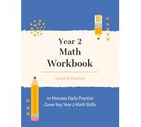 Year 2 Math Workbook: Big Font Worksheets for Kids Ages 6-8 | Addition, Subtraction, Multiplication, Skip Counting, Place Value, Rounding & More | Fun & Easy Practice