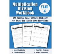 Year 4 Multiplication and Division - KS2 Maths Challenge: Practice Pages Of Timed Tests (With Answers) - New Y4 Maths Workbook - Ages 8-9 - Grade 3