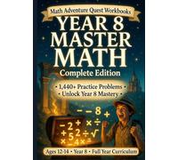 Year 8 Maths Workbook: KS3 Complete Practice Book with 1,440+ Questions, Answers, Algebra, Geometry, Trigonometry & Statistics