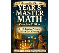 Year 8 Maths Workbook: KS3 Complete Practice Book with 1,440+ Questions, Answers, Algebra, Geometry, Trigonometry & Statistics