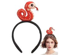 Year of Snake Headband, Animal Plush Hairband, 2025 Costume Headband, Snake Costume Accessory, New Year’s Eve Headband, 2025 Hair Accessories, Creative Snake Headband, Plush Hairband for Girls
