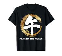Year of The Horse Tee: Wu Symbol Calligraphy - New Year 2026 Maglietta