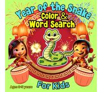 Year of the Snake: A Fun-Filled Color and Word Search Book for Kids 3-5 years