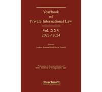 Yearbook of Private International Law Vol. XXV - 2023/2024