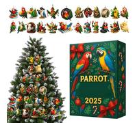 Yearly Christmas Scheduler Pendants - Two Sided Hanging Figure, Twenty Four Bird Holiday Male Female, Adolescents Spouse Offspring, Relative Companions | Acrylic Decoration for Gift