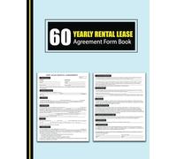 Yearly Rental Lease Agreement Form Book: One Year Residential Property Tenancy Contract Between Landlord and Tenant