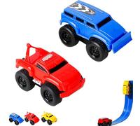 Yearpilrim Magnetic Wall Climbing Toy Car, Yearpilrim Car Toy Wall Climbing, Cars That Drive on Walls and Ceiling, Anti-Gravity Wall Climbing Magnetic Track Toy Car (Red+Blue)