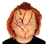 Yearsahrk Chucky - Maschera fantasma dell'orrore spaventoso, testa completa per assassino, accessori per costume per carnevale Halloween Cosplay (orrore)