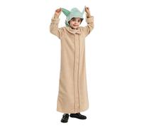 Yearsahrk Costume a forma di stella, per bambini, mandaloriano, yod alieno, con cappello, carnevale, Halloween, cosplay, accessori di scena