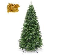 YEAUPE PRO Albero di Natale Artificiale 170 cm - 800 Punte con Bacche Rosse | Montaggio Semplice a 3 Sezioni | Adatto per Interni ed Esterni, Soggiorno e Giardino | Albero in PVC, Verde