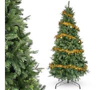 YEAUPE PRO Albero di Natale artificiale da 160 cm con 800 punte, PVC + PE | Base in metallo robusto con nastro decorativo da 9 m incluso | Per uso interno ed esterno