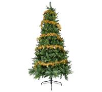 YEAUPE PRO Albero di Natale artificiale da 180 cm con 800 punte, PVC + PE | Base in metallo robusto con nastro decorativo da 9 m incluso | Per uso interno ed esterno (Ø 105 cm)