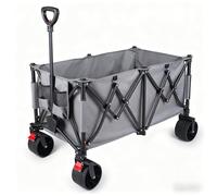YEAUPE PRO Carrello pieghevole da 65 litri e 50 kg | il tuo assistente quotidiano multiuso con manico regolabile, grigio
