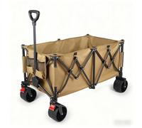 YEAUPE PRO Carrello pieghevole da 65 litri e 50 kg | il tuo assistente quotidiano multiuso con manico regolabile, cachi