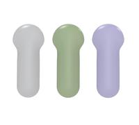YEAUPE PRO Set di 3 coperchi per WC, set da 3 pezzi, montaggio senza attrezzi del WC Lid Lid Lfter- viola/grigio/verde opzionale