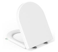 YEAUPE PRO Tavoletta WC Forma D Lungo Urea-Formaldeide con Maniglia, Bianco