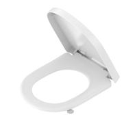 YEAUPE PRO Tavoletta Wc Universale D Forma [LUNGO], Sedile WC Urea-Formaldeide con Chiusura Ammortizzata, Coperchio WC per con un pulsante a sgancio rapido, Bianco, 46,4 * 35,9 * 5CM