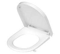 YEAUPE PRO Tavoletta Wc Universale D Forma [LUNGO], Sedile WC Urea-Formaldeide Con Chiusura Ammortizzata e Funzione di Sgancio Rapido, Bianco,42,5 * 36,3 CM