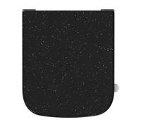 YEAUPE RPO Tavoletta wc Universali Forma quadrata, Sedile WC, Urea-Formaldeide Chiusura Ammortizzata tavoletta wc con Sgancio Rapido a un Pulsante, Marmo nero 42,2 * 36,2 * 4,4CM