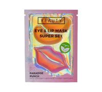 YEAUTY Super Set Paradise Punch - Maschera per occhi e labbra unite in un unico prodotto. Set per la cura del viso per la zona degli occhi e delle labbra in un'unica applicazione, retinolo, ialuronico