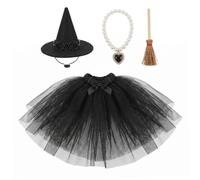 Yeaxxsqy 7 In Completo da Oca da scrivania, Abiti da Oca da scrivania per strega di Halloween, Nero