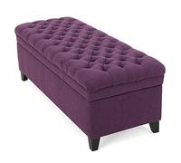 YEBABFIT Christopher Knight Home Juliana Fabric Storage Ottoman, Purple