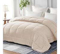 Yebeda Piumino per 4 Stagioni, 200 x 200 cm, Trapunta in Microfibra, Piumone per Letto Matrimoniale, Traspirante e Super Morbido per Tutte le Stagioni, Beige