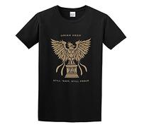 YEBEI Uriah Heep Still Eavy Still Proud Two Decades of Uriah Heep T-Shirt Mens Unisex Black Tees XXL