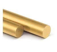 YebiO Barra in Ottone Massiccio, Diametro 32 Mm, 35 Mm, Asta Tonda, Lunghezza 200 Mm/Gold/35 * 200Mm