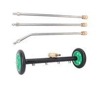 Yechiry 17.7in Cleaner Under Carriage, 4000 Psi 2,5 Gpm di Alta Pressione Sotto Lavatrice per Auto con Rondella Sottoscocca con 4 Ugelli e 2 Ruote per Rimorchi SUV per Camion Auto,