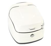 Yechiry 38 Litri Motociclistica, Custodia per Trasportatore di Coda Bagagli a Prova di Acqua con Montaggio Universale Bloccabile e Schienale Confortevole, Ideale per i Caschi e i Bagagli. (WHITE)