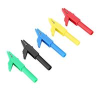 Yechiry 5 Clip a Coccodrillo Completamente Isolate P2007, Clip in Rame per Spina a Banana da 4 Mm nel Settore Automobilistico Ed Elettronico, Prestazioni Ad Alta Tensione, 15 A/300 V