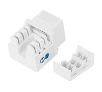 Yechiry 5pcs Modulo Vocale del Telefono, Accessorio per il Cablaggio di Rete, Porta Singola RJ11 Cat 3 con Copertura di Polvere per Ingegneria di Rete Integrated War, Materiale ABS