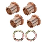Yechiry 6pcs Boccola per Perno Re, Kit Boccola in Acciaio del Carrello per Mandrino Flangiato con Rondelle per Le Onde di Kingpin per Carrello Elettrico