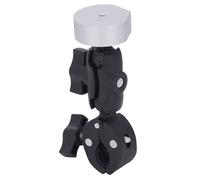 Yechiry Accessori per Montaggio Satellitare, Mini Kit di Montaggio Staffa a Morsetto in Lega di Alluminio Rotazione Regolabile a 360° Inclinazione a 180° con Adattatore (Adattatore argento)