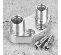 Yechiry Adattatore per Compressore CA Finitura Lucida di Alta qualità 8AN/-10AN Raccordo per Sanden SD7B10 7176, 6061-T6 Alluminio Argento 3/4-16 7/8-14 Filettature Connettore Rapido Accessori per