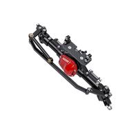 Yechiry Aggiornamento Dell'asse Anteriore per Cingolato Axial SCX10 1/10 RC, Resistente Struttura in Alluminio e Acciaio CNC, Pignone Alto Maggiore Altezza da Terra, 1 unità (BLACK)