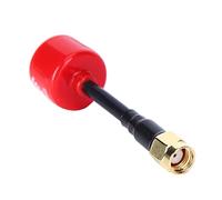 Yechiry Antenna RHCP di qualità 5,8 Ghz 3dBi per Droni da Corsa, Anti-crash, Ago Interno SMA, Rossa (Foro interno RP-SMA)