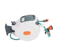 Yechiry Avvolgitubo da Giardino Retrattile, Avvolgitubo a Riavvolgimento Automatico per Montaggio a Parete Resistente da 32,8 Piedi con Staffa Girevole a 180 Gradi, Ugello a 10 Modalità, per