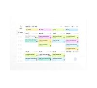 Yechiry Calendario Digitale, Agenda Familiare con Touchscreen WiFi da | Alloggiamento in ABS, Cornice per Foto Digitali, Controllo Tramite App Remota, Grafici dei Lavori Domestici, Pianificazione