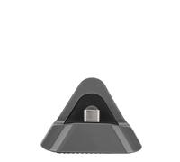 Yechiry Caricabatterie Portatile di Tipo C per Interruttore con Base Inferiore in Metallo, Supporto di Ricarica in ABS Resistente per Giochi, Giallo/grigio/blu Verde (GREY)