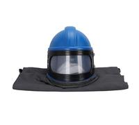 Yechiry Casco per Sabbiatrice Protezione per Cappuccio per Sabbiatura Materiale ABS con Lente Ampia e Tuta per Sabbiatura Leggera per la Pulizia della Verniciatura a Spruzzo e Taglio