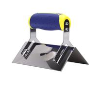 Yechiry Cazzuola per Angoli Esterni per Cartongesso, Cazzuola per Angoli Esterni in Acciaio Inossidabile, Frattone per Finitura per Cemento con Superficie Liscia con Impugnatura Ergonomica, Ideale per