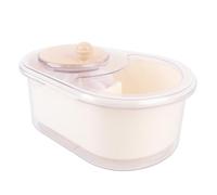 Yechiry Ciotola per Centrifuga per Rondella di Frutta con Spazzola, Materiale ABS, 1300 G, Grande Lavapavimenti Manuale Multifunzionale Portatile (WHITE)